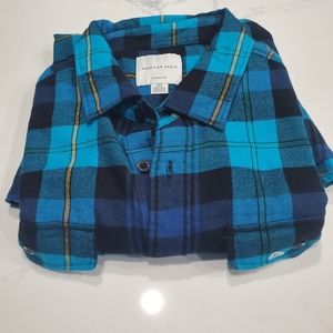 American eagle super soft flannel shirt long sleeve double pocket